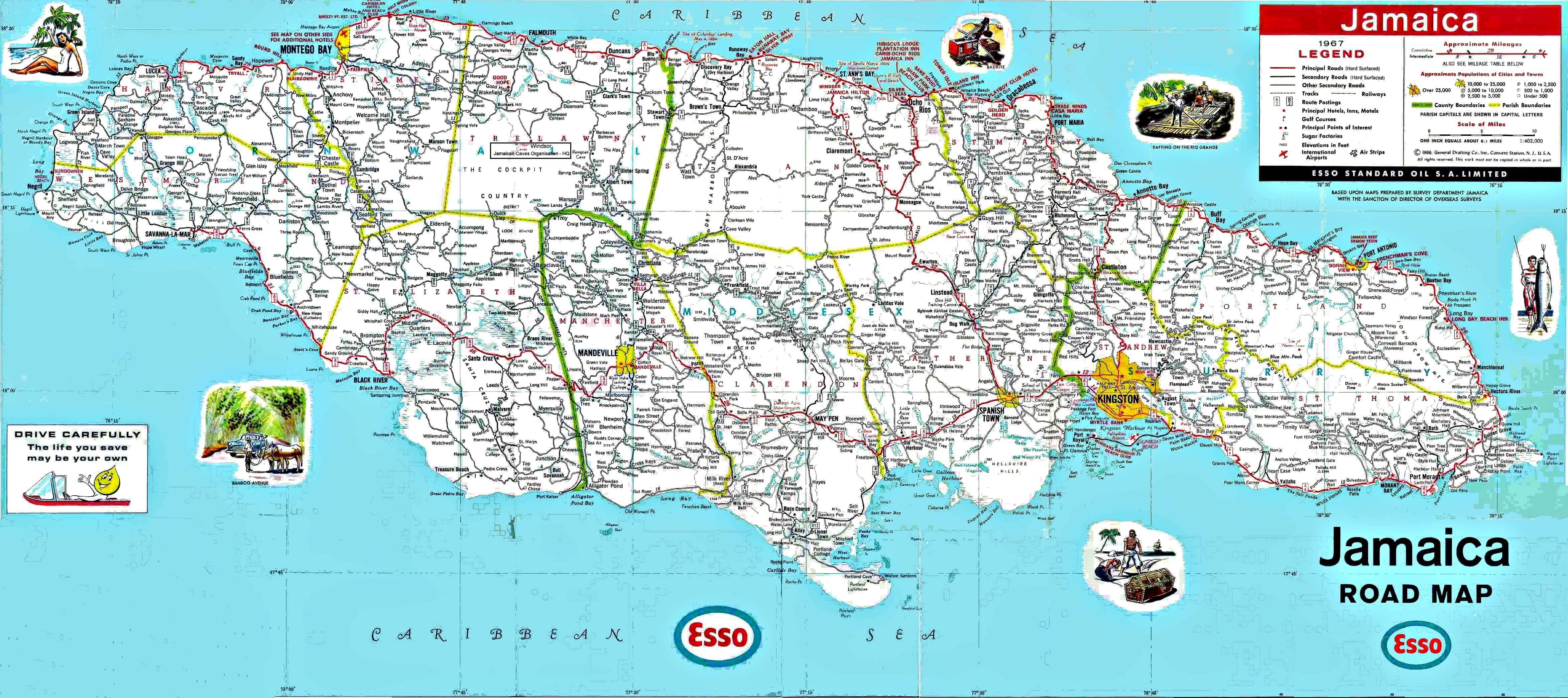 1967 Esso Road Map